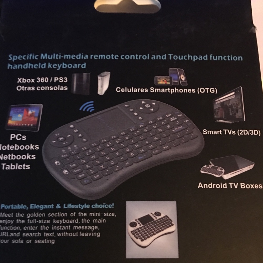 Mini Wireless Keyboard Combo Multi-Media remote control and touch pad function - Picture 5 of 7
